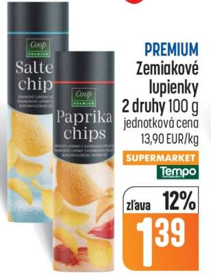 PREMIUM Zemiakové lupienky