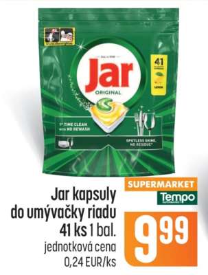 JAR KAPSULY DO UMÝVAČKY RIADU