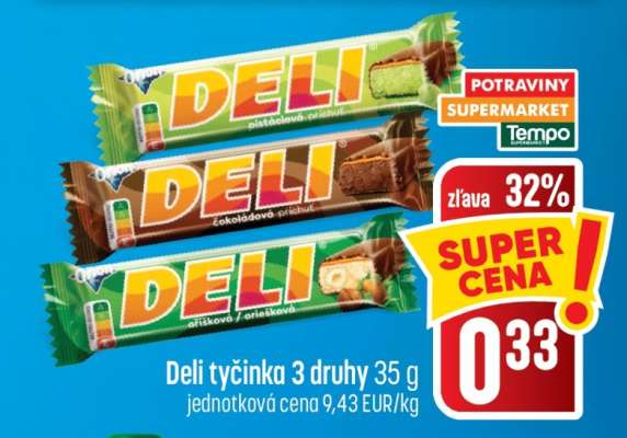 Deli tyčinka 3 druhy 35 g