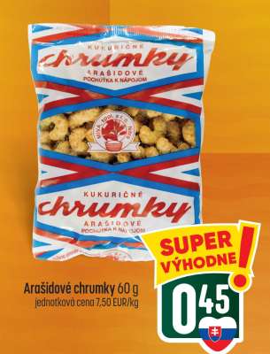 Arašidové chrumky 60 g