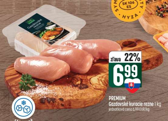 Gazdovské kuracie rezne 1 kg