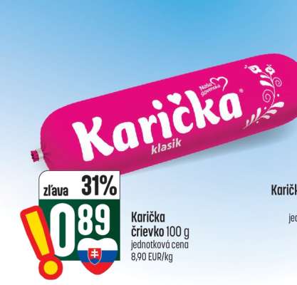 Karička črievko