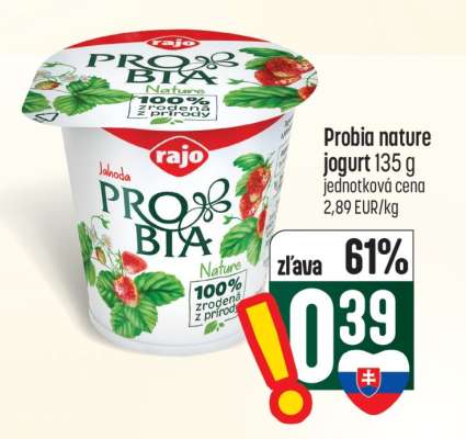 Probia nature jogurt 135 g