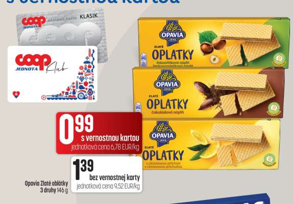 Opavia Zlaté oplátky