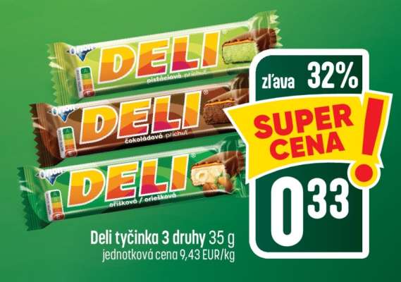 Deli tyčinka 3 druhy 35 g