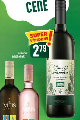 Zámocká sviečka biela 1 l