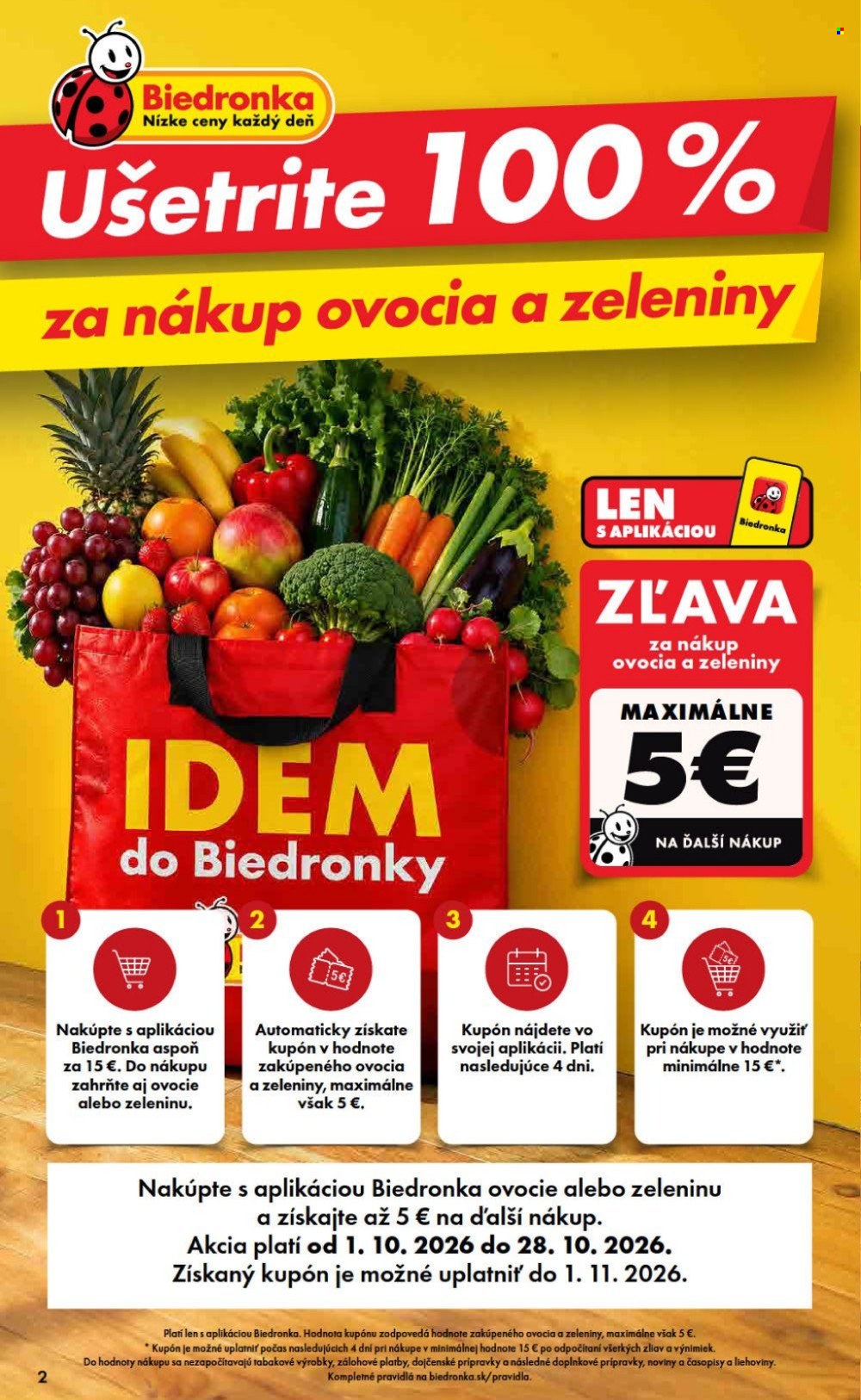 Leták Biedronka - 15.10.2026 - 21.10.2026. Strana 2