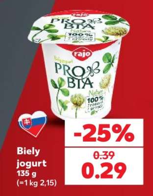 Biely jogurt