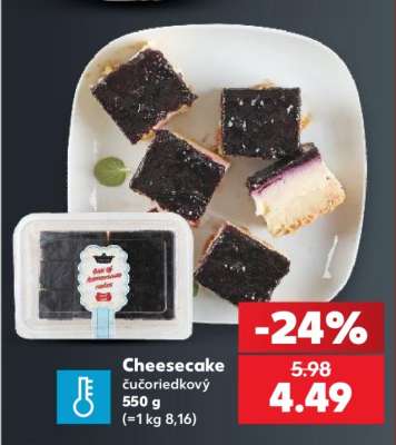 Cheesecake čučoriedkový