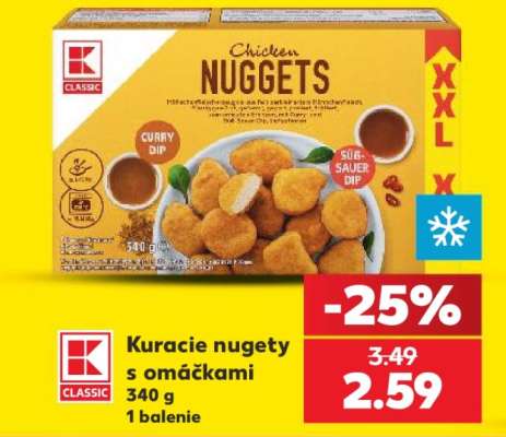 Kuracie nugety s omáčkami