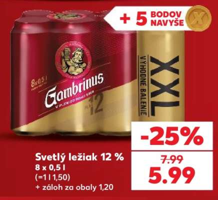 Svetlý ležiak 12 %