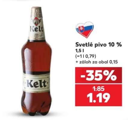 Svetlé pivo 10 %
