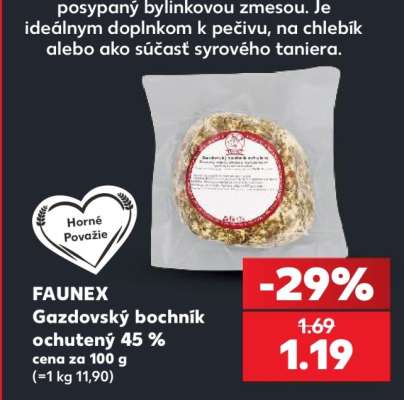 FAUNEX Gazdovský bochník ochutený 45 %