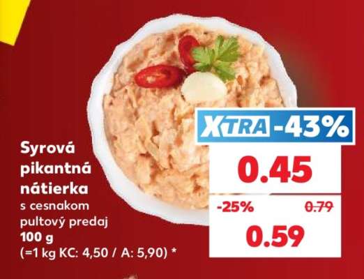 Syrová pikantná nátierka s cesnakom