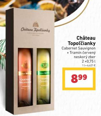 Château Topoľčianky Cabernet Sauvignon + Tramín červený neskorý zber