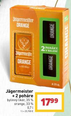 Jägermeister + 2 poháre