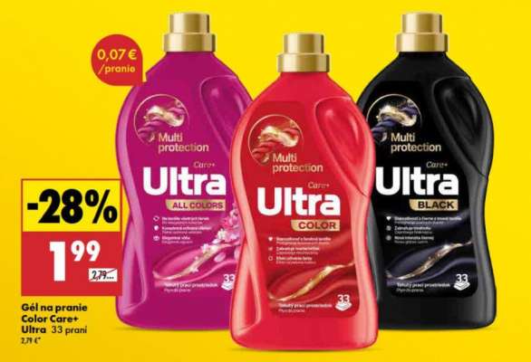 Gél na pranie Color Care+ Ultra 33 praní