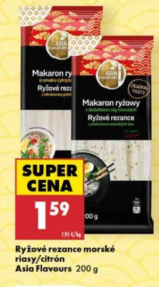 Ryžové rezance morské riasy/citrón Asia Flavours 200 g