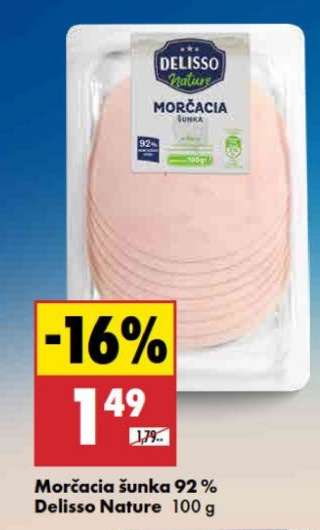 Morčacia šunka 92 % Delisso Nature 100 g