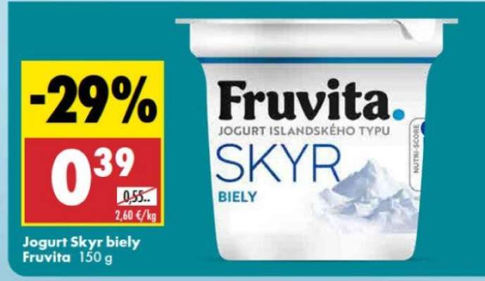 Jogurt Skyr biely Fruvita