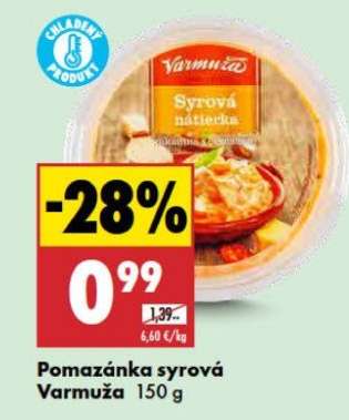 Pomazánka syrová Varmuža 150 g