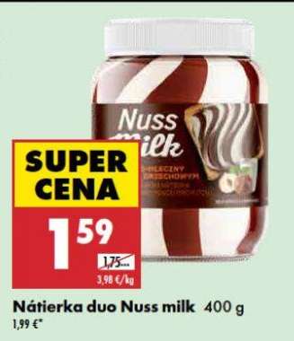 Nátierka duo Nuss milk