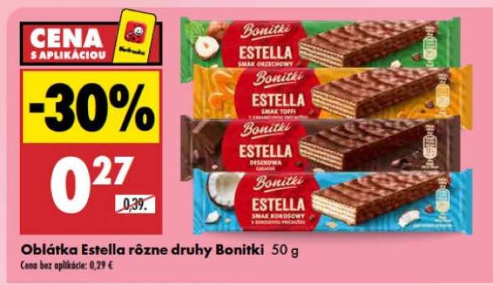 Oblátka Estella rôzne druhy Boniki