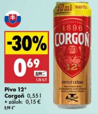 Pivo 12° Corgoň