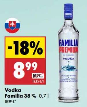 Vodka Familia 38 % 0,7 l