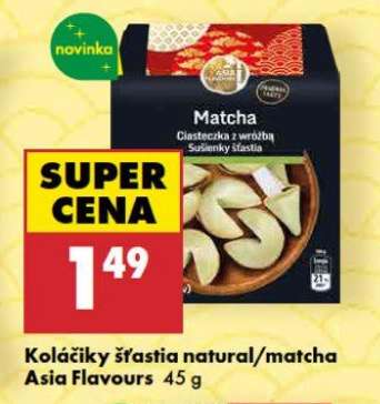 Koláčiky šťastia natural/matcha Asia Flavours 45 g