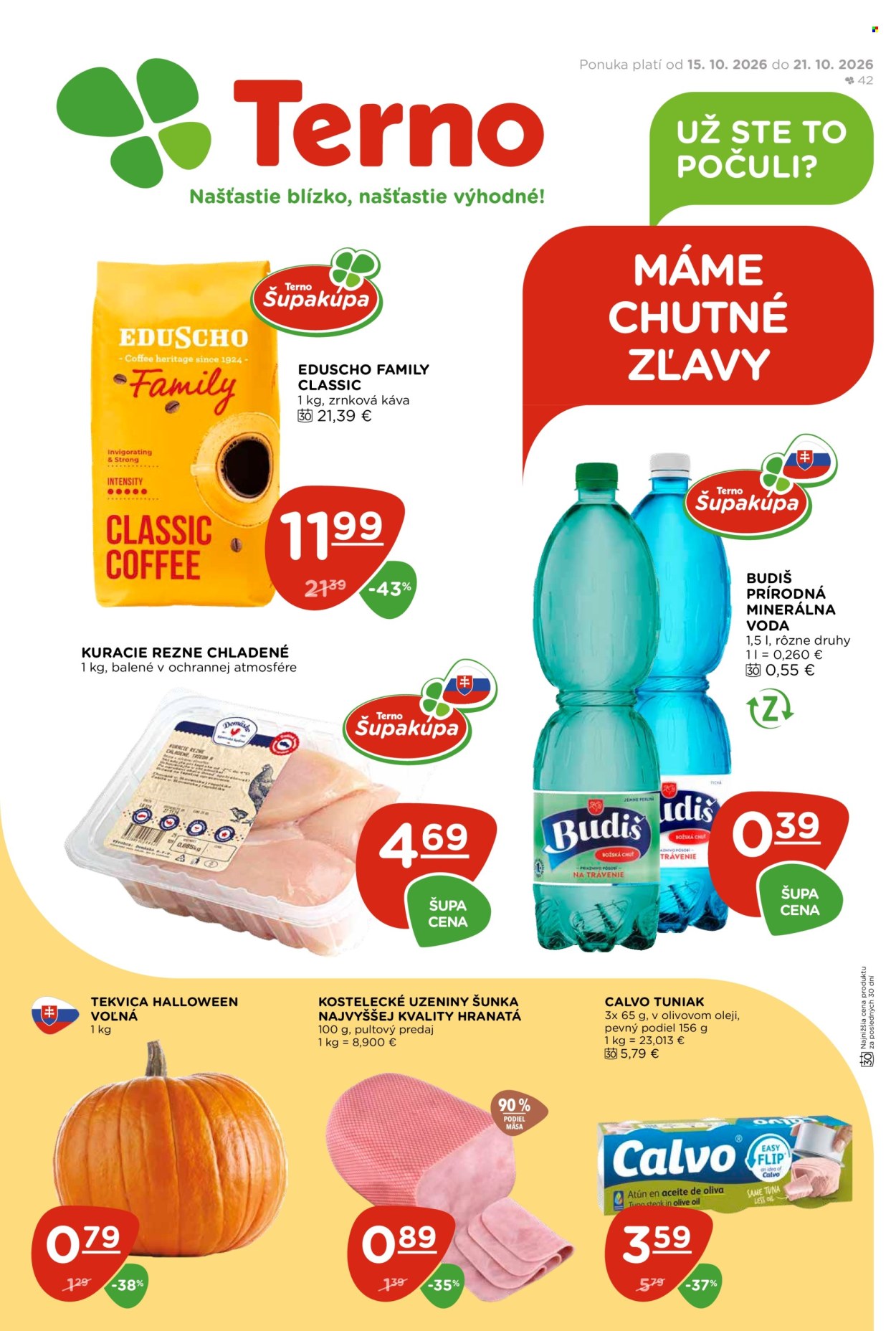 Leták Terno - 15.10.2026 - 21.10.2026. Strana 1
