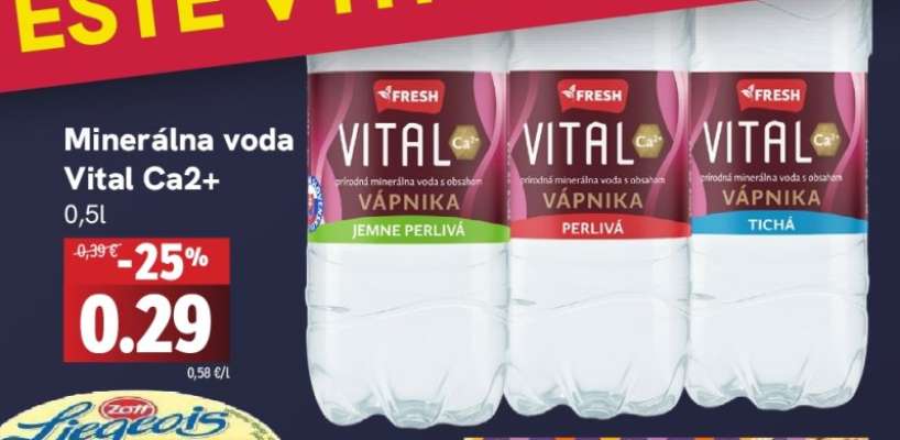 Minerálna voda Vital Ca2+