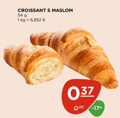 Croissant s maslom