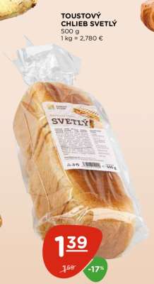 TOUSTOVÝ CHLIEB SVETLÝ