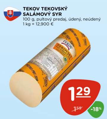 TEKOV TEKOVSKÝ SALÁMOVÝ SYR