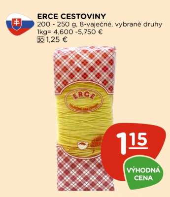Erce cestoviny