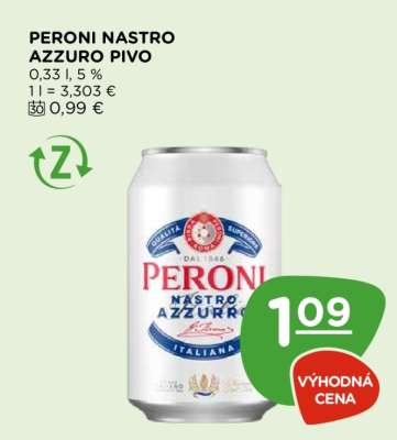 PERONI NASTRO AZZURO Pivo