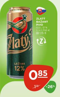 ZLATÝ BAŽANT Pivo
