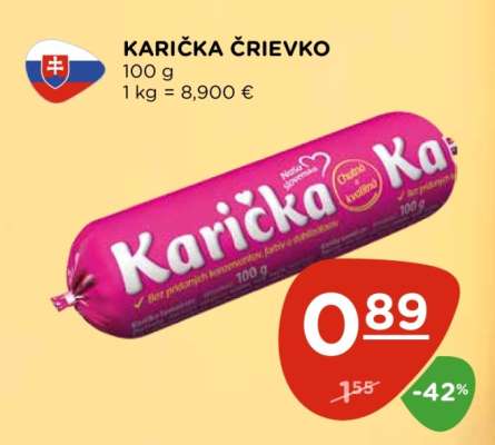 Karička črievko