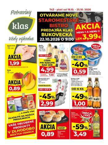 Leták Klas - 19.10.2026 - 25.10.2026.