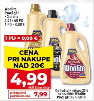 WOOLITE Prací gél