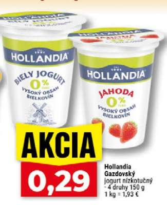 Hollandia Gazdovský jogurt nízkotučný