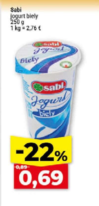 SABI JOGURT BIELY