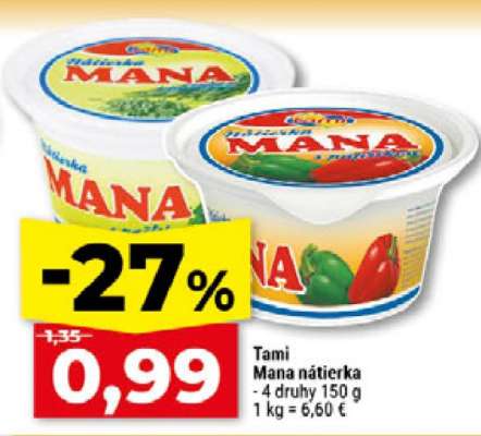 Tami Mana nátierka