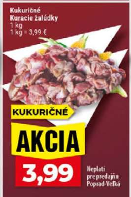 Kukuričné Kuracie žalúdky