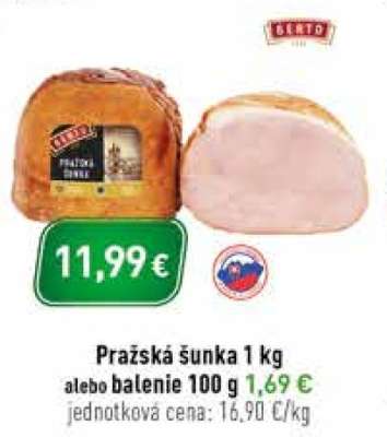 Pražská šunka 1 kg