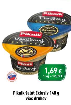 Piknik šalát Exlusiv 140 g viac druhov