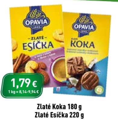 Zlaté Koka 180 g, Zlaté Esíčka 220 g