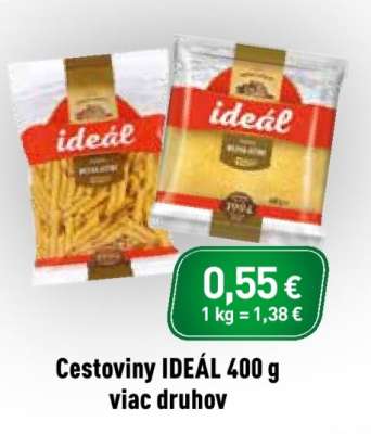 Cestoviny IDEÁL 400 g