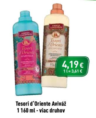Tesori d'Oriente aviváž